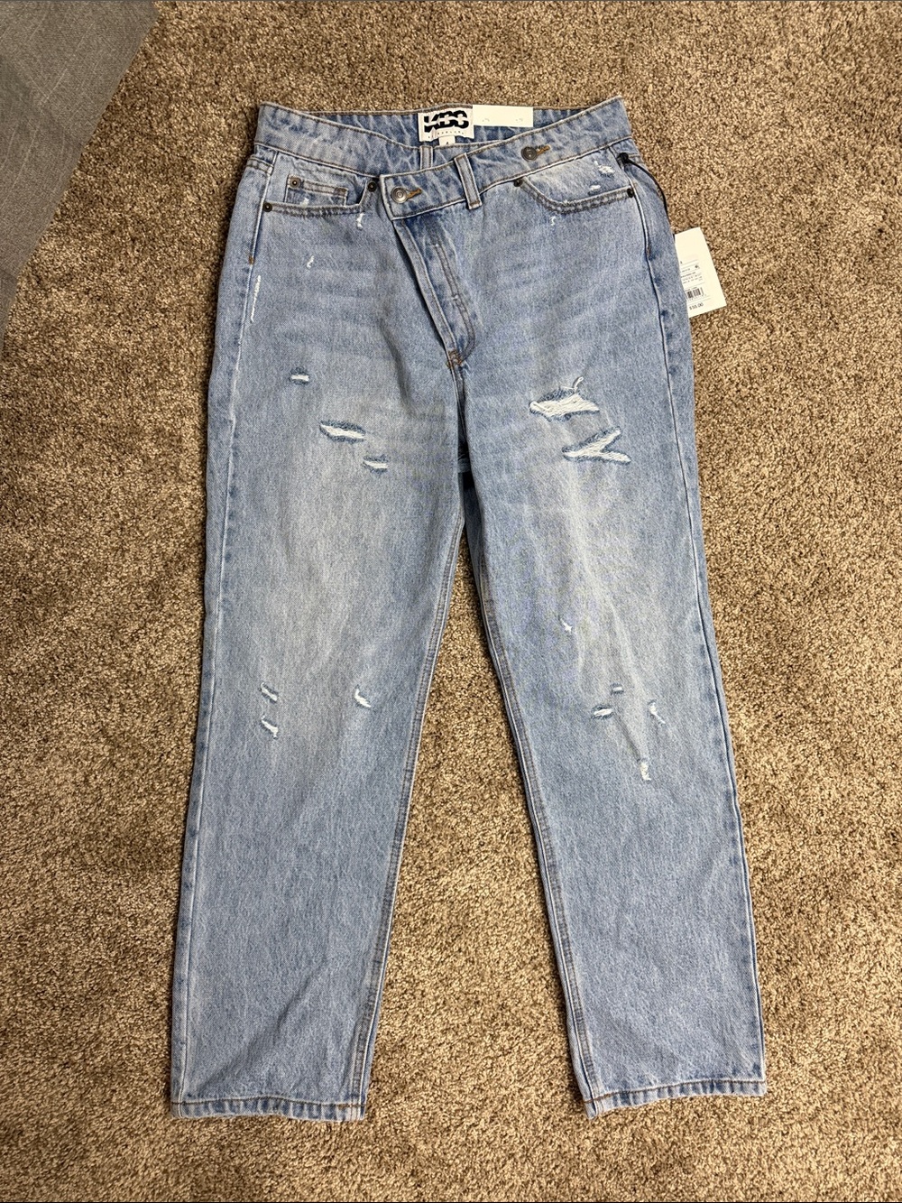 Light Wash Distressed Jeans
